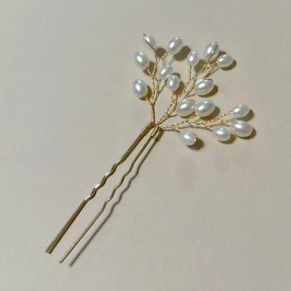 Boho pearl hair pin N750